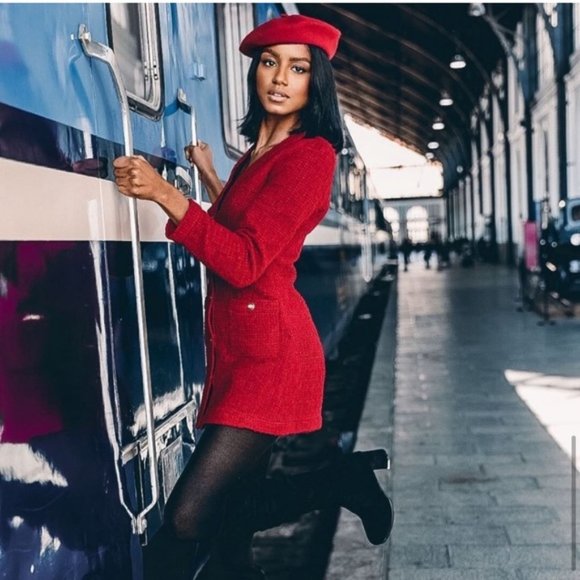 Zara Textured Weave Dress - Picture 4 of 15